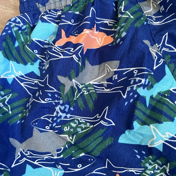 Boys Swim Trunks Blue Sharks Drawstring Various‎ Sizes 4T - Picture 12 of 14
